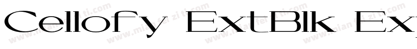 Cellofy ExtBlk Exp字体转换